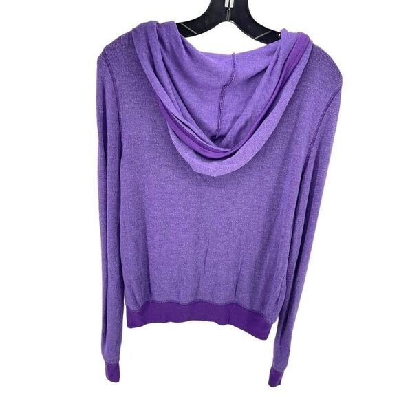 Pink Victoria's Secret Women's Full Zip Hoodie Sweatshirt Purple Size Small - Picture 2 of 9